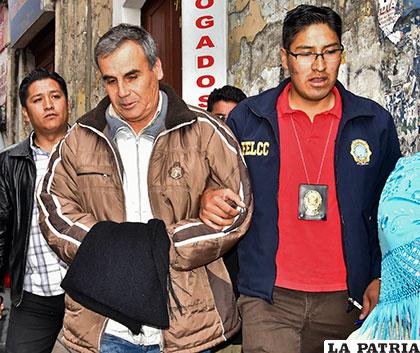 Omar Salinas es remitido a celdas judiciales para su respectiva audiencia /APG