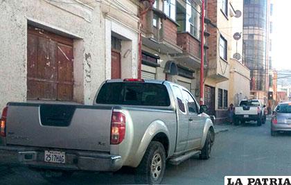 Las dos camionetas infractoras