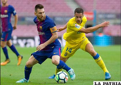 Barcelona de la mano de Messi venció 3-0 a Las Palmas