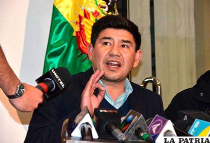 El presidente de la Comisión de Justicia Plural, Milton Barón