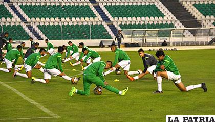 Los entrenamientos se desarrollan en el estadio 
