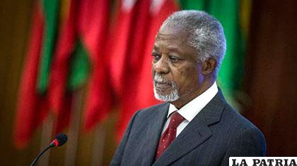 Kofi Annan, premio Nobel de Paz 2001 y ex secretario general de la ONU