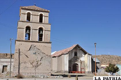 Así se encontraba la iglesia de Paria antes de las tareas de refacción y restauración