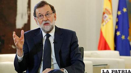 El jefe de Gobierno de España (Rajoy), insiste con no permitir la independencia de Cataluña