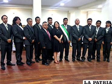 Integrantes de la nueva directiva de la SIB Oruro /SIB-ORURO