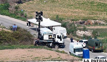 Lugar donde falleció la periodista maltesa Daphne Caruana Galizia al explotar su coche en Bidjina (Malta)