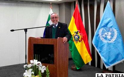 Denis Racicot llegó al país para hacerse cargo de la representación del organismo internacional en Bolivia /ANF