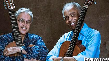 Dos de los más grandes cantautores brasileños, Caetano Veloso y Gilberto Gil