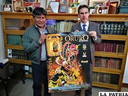En su visita a Oruro el embajador español destacó el Carnaval como potencial turístico