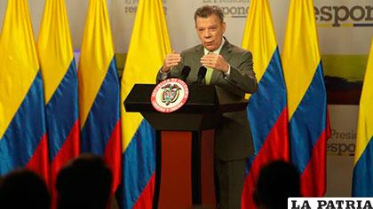 El presidente colombiano, Juan Manuel Santos /telemetro.com