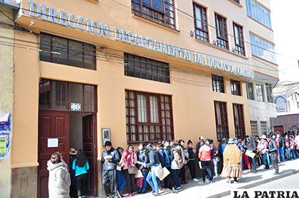 Le recomendación fue realizada desde la Dirección de Educación en Oruro