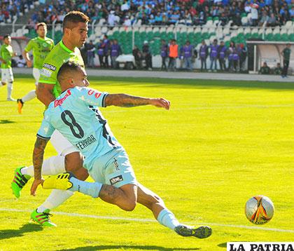 William Ferreira con el balón, fue autor del segundo tanto /APG