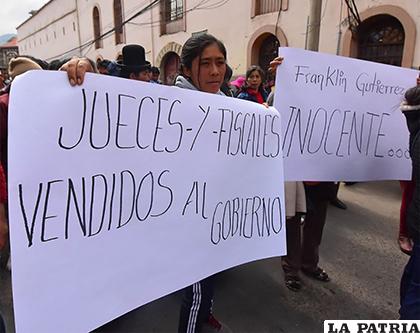El dirigente de Adepcoca, Franklin Gutiérrez continúa recluido en el penal de San Pedro/ahoradigital