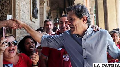 El candidato por el Partido de los Trabajadores (PT) a la presidencia de Brasil, Fernando Haddad /Eldiario.es
