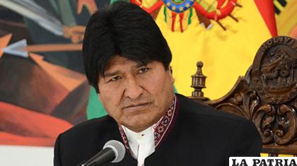 El Presidente del Estado, Evo Morales/ ABI