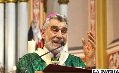 Arzobispo de Santa Cruz, Monseñor Sergio Gualberti /ERBOL.COM.BO