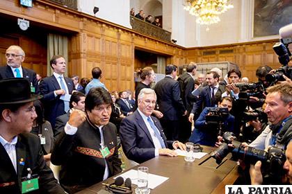 Desazón en la delegación boliviana, una vez conocido el fallo /el informador