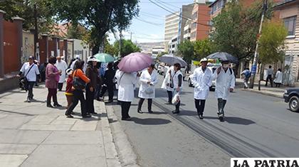 Protesta de médicos en Miraflores /ANF