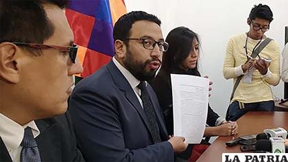 Viceministro Jiménez en conferencia de prensa este lunes /Min. Justicia