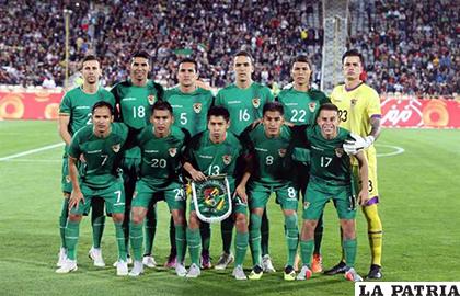 La selección boliviana que se enfrentó a su similar de Irán /bolivia.com