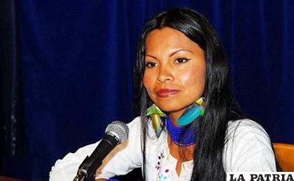 Mónica Chuji, indígena kichwa amazónica y exministra de Comunicación del Ecuador/INTERNET