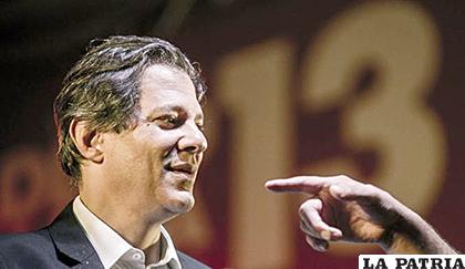 Fernando Haddad, candidato presidencial de Brasil /TVN NOTICIAS