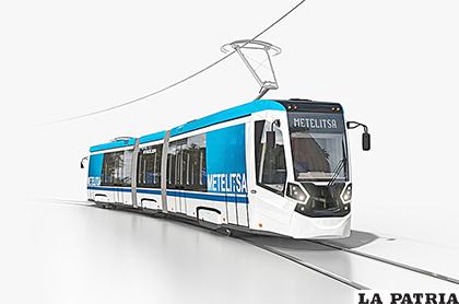 La proyección del modelo del tren en Cochabamba /JOCA