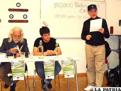 De izquierda a derecha: Mario Castro, Luis Morales y Ricardo Pizarro / Javier Claure C.