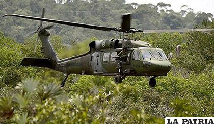 La tripulación estaba a bordo del helicóptero Black Hawk EJC 2166. Imagen 
Referencial /tvn-2.com
