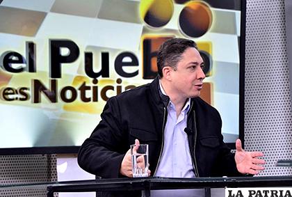 Héctor Arce Zaconeta,  ministro de Justicia y Transparencia Institucional /COMUNICACION.GOB.BO