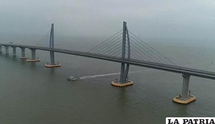 Vista del puente Zhuhai Macau, en Hong Kong (China)/TVN NOTICIAS