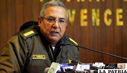 El comandante general de la Policía, Alfonso Mendoza /Kandire