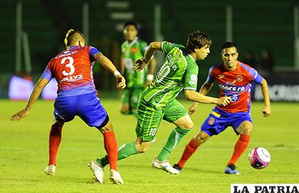 Oriente Petrolero ganó en la ida 2-0 en Santa Cruz el 25/08/2018 / APG