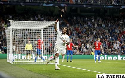 Marcelo anotó el segundo de Real Madrid que venció 2-1 a Viktoria Plzen / as.com