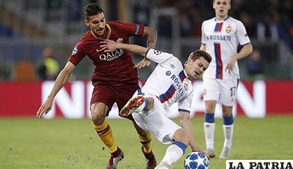 La acción del partido en el cual Roma dio cuenta de CSKA 3-0 / 2001.com