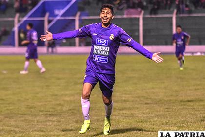 Douglas Ferrufino anotó el tercero de Real Potosí / APG