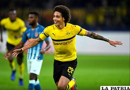 Axel Witsel anotó el primero para el Dortmund que terminó venciendo 4-0 al Atlético de Madrid/ as.com