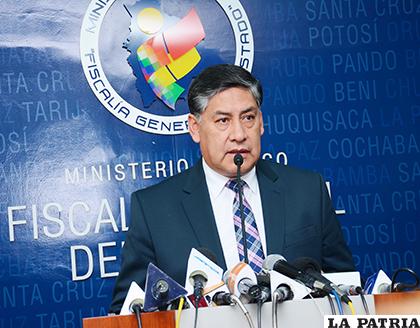 El fiscal general, Juan Lanchipa /APG