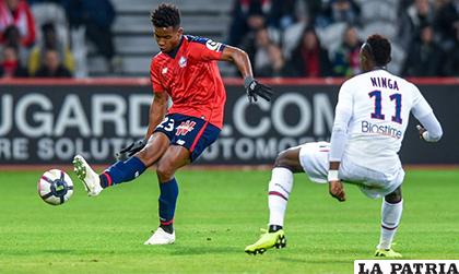 La acción del partido que terminó con victoria del Lille ante Caen 1-0 / planoinformativo.com
