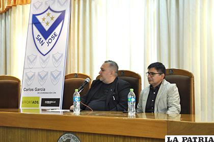Gerardo Molina y Carlos García presentaron su propuesta de trabajo /Ovidio Cayoja /LA PATRIA