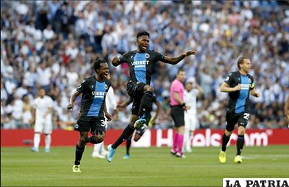 Bonaventure anota el primero de Club Brujas en el empate frente al Real Madrid 2-2 /as.com