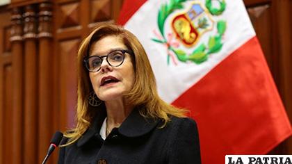 Mercedes Aráoz, vicepresidenta de Perú y nombrada presidenta interina por la oposicion /LaRepublica.pe