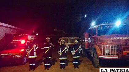 Los voluntarios del SAR homenajearon al bombero voluntario fallecido /LA PATRIA