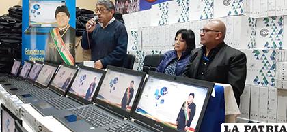 A la fecha en Oruro se entregaron 7.726 computadoras desde 2011 /LA PATRIA