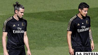 Gareth Bale y James Rodríguez vuelven a ser convocados en el Real Madrid /AFP