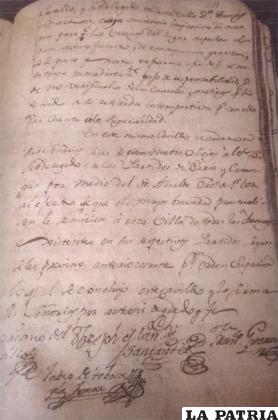 Acta del Cabildo del 6 de octubre de 1810