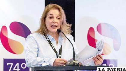 María Elvira Domínguez, presidenta saliente de la SIP /wp.com