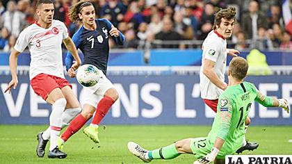 Francia empató de local 1-1 con Turquía /as.com
