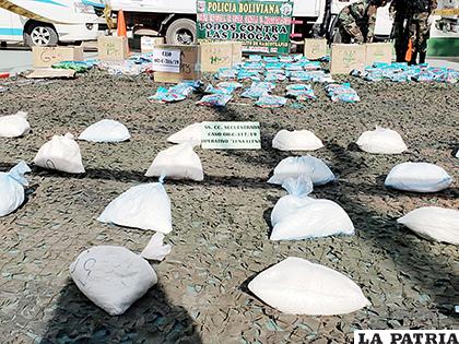 En el tercer operativo realizado el domingo se incautaron 40 kilos de cocaína que se encontraban en bolsas nylon  /LA PATRIA
