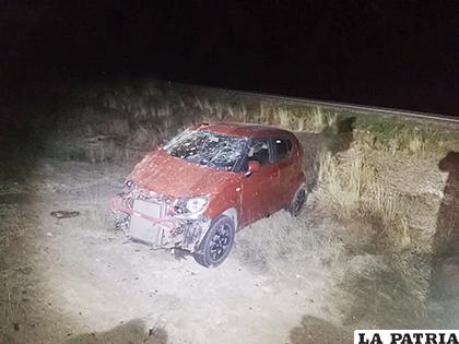 El conductor herido fue trasladado hasta la ciudad de Oruro   /LA PATRIA
